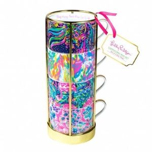 Lilly Pulitzer Cappuccino Mug Set 💖☕️